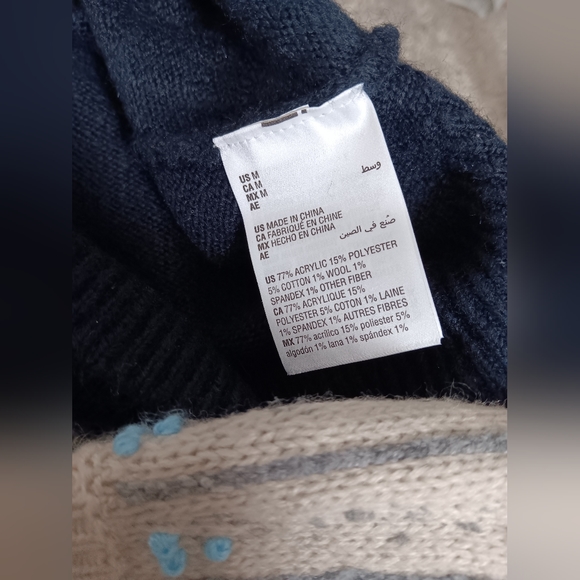 Cute and warm blue sweater. Size M - Picture 8 of 8